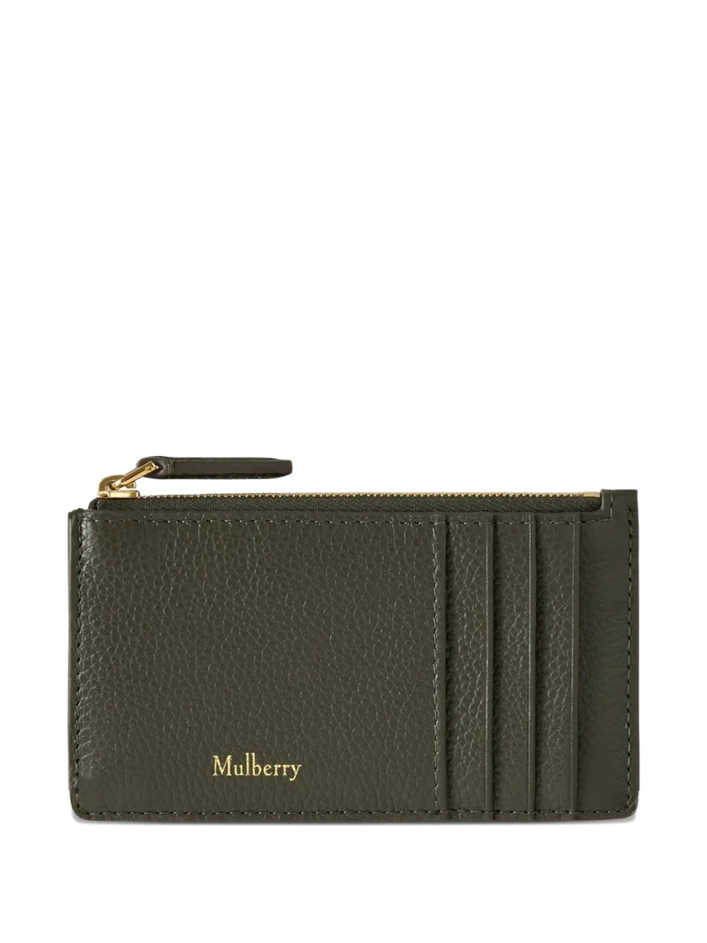 Mulberry zip-up card holder - Verde