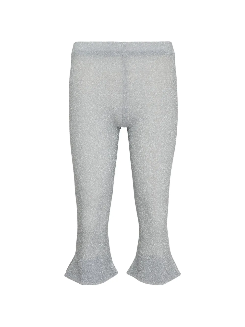 pushBUTTON ruffled trousers - Argento