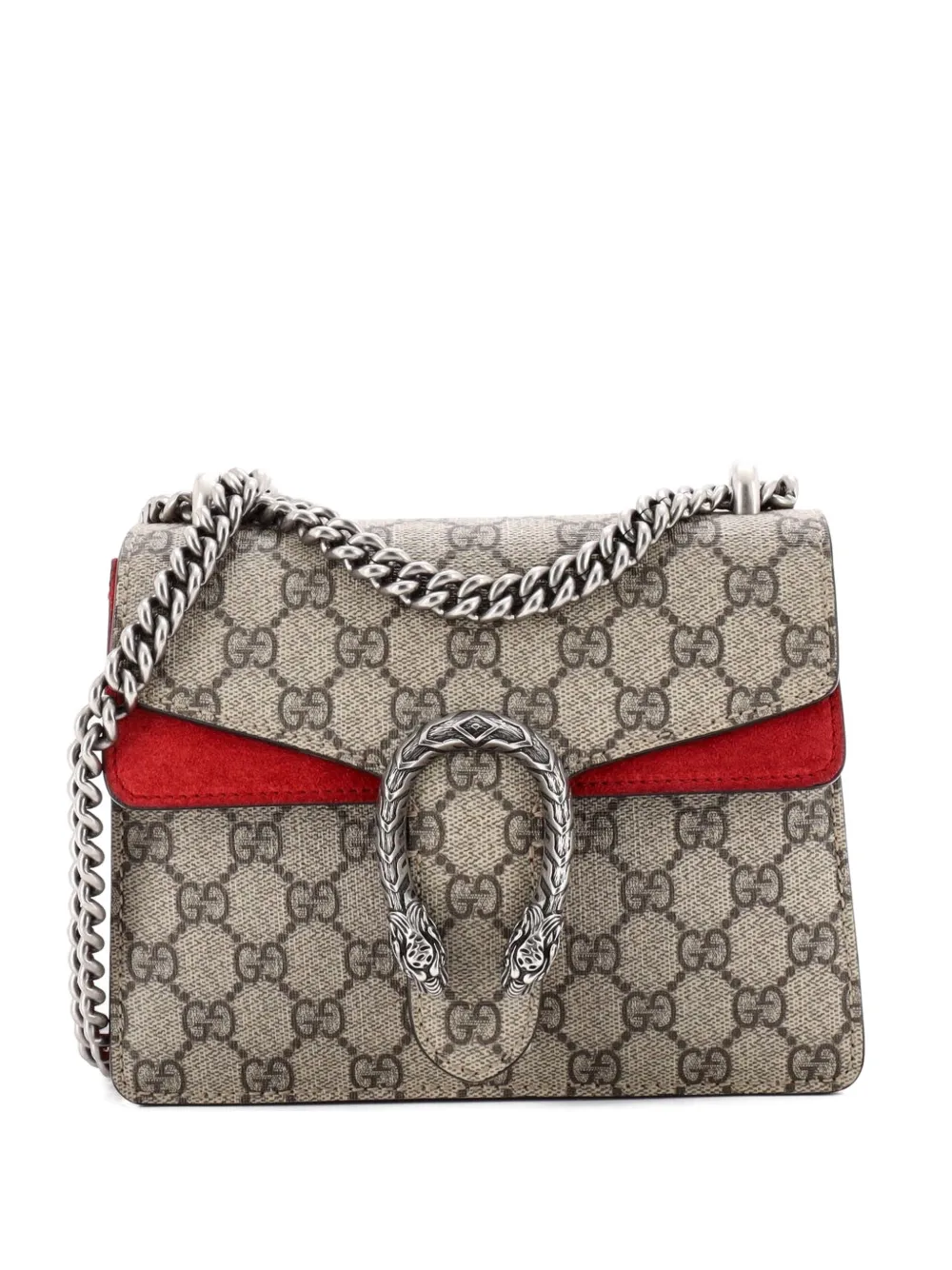 Gucci Pre-Owned Dionysus Bag GG Coated Canvas Mini crossbody bag - Rosso