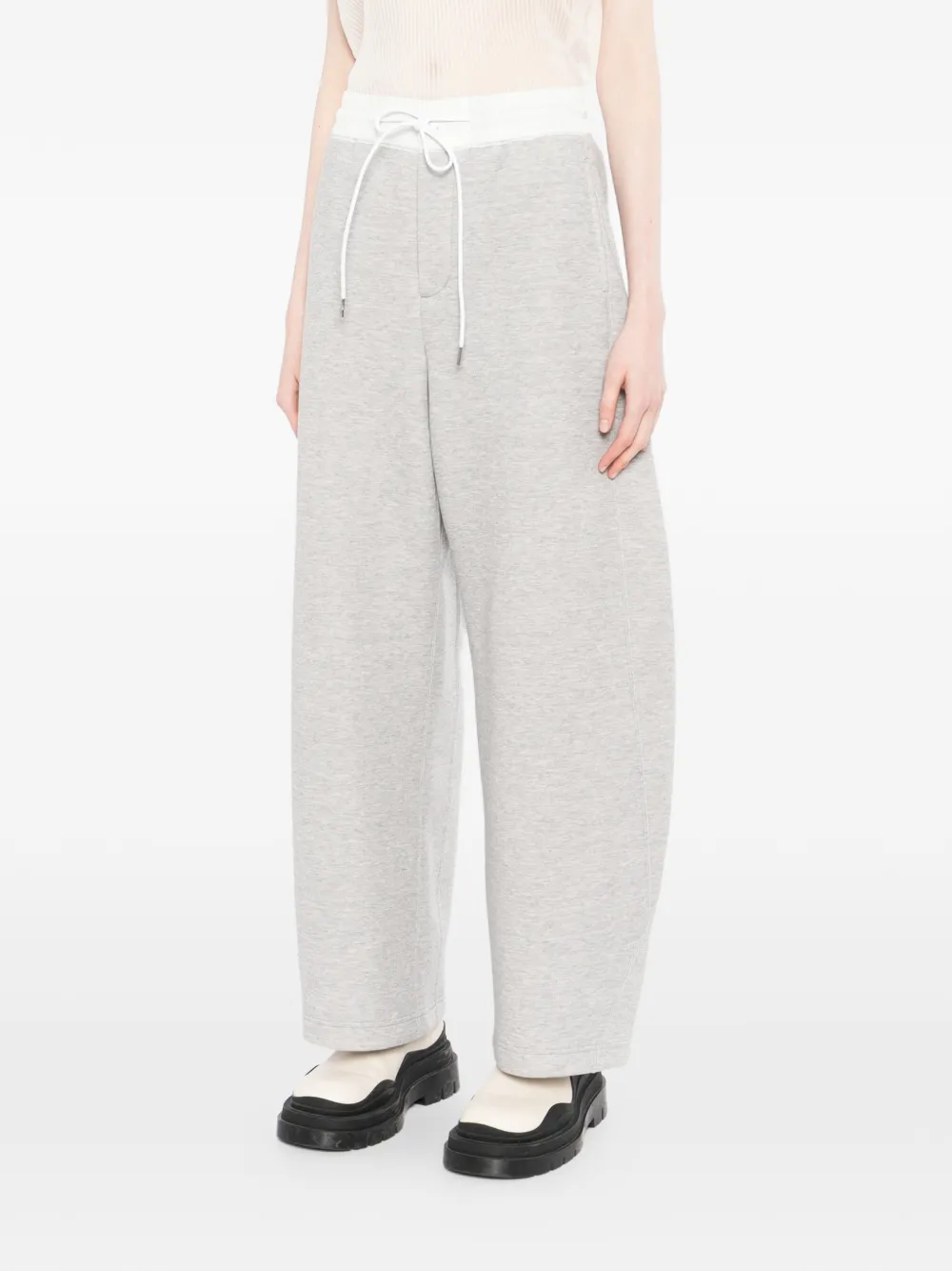 sacai drawstring track pants - Grigio