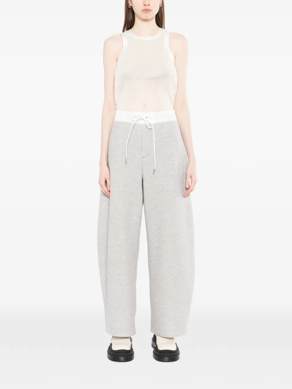  Sacai Drawstring Track Pants - Grey 