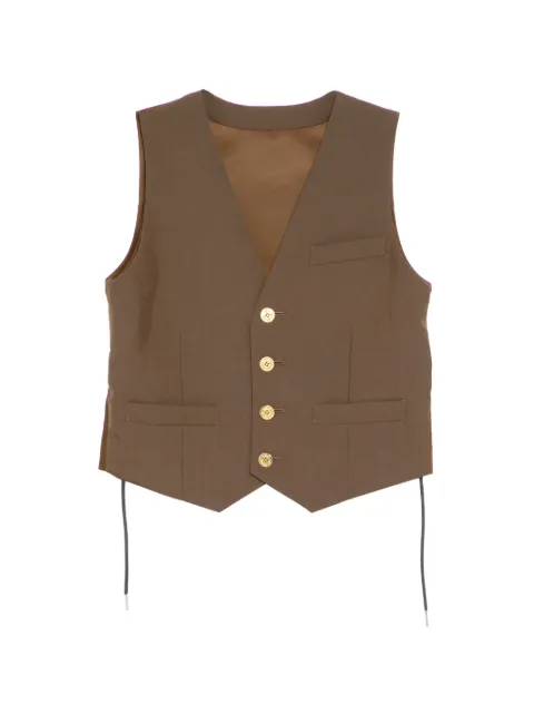 sacai panelled waistcoat