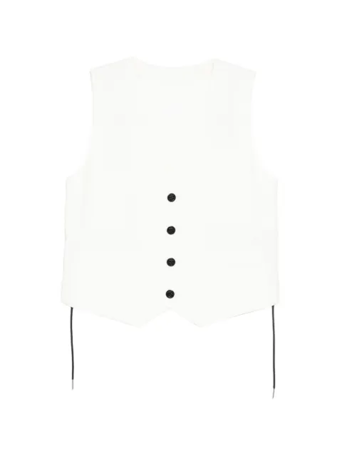 sacai v-neck sleeveless blazer
