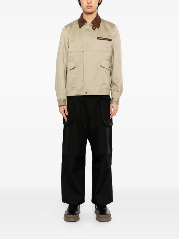 sacai 21ss ドッキングシャツジャケット sacai（サカイ） 美品 21SS sacai デニムドッキング ブルゾン