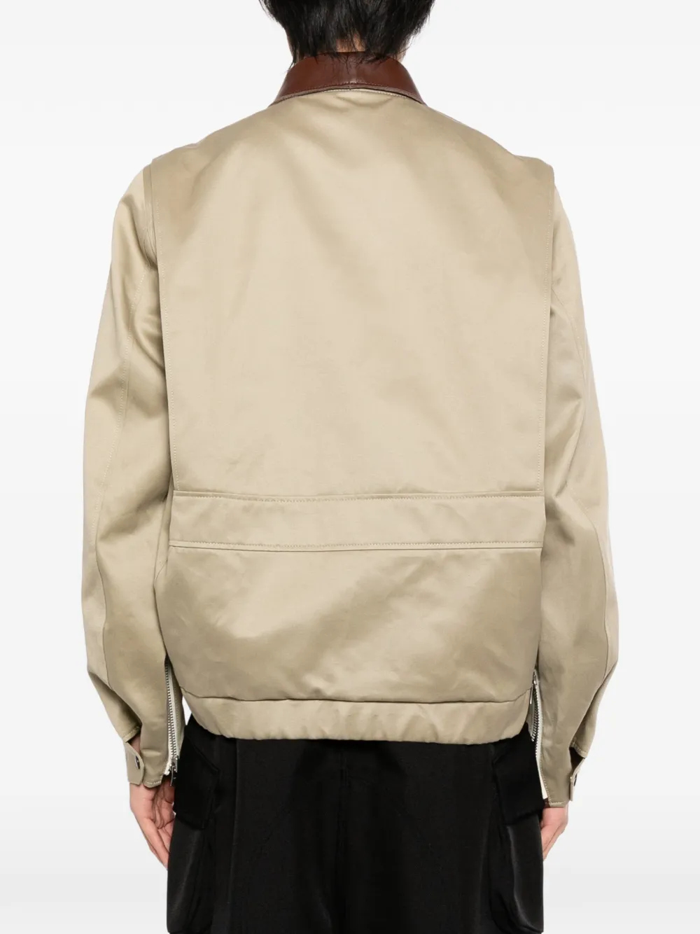 Sacai シャツカラージャケット | ニュートラル | FARFETCH JP