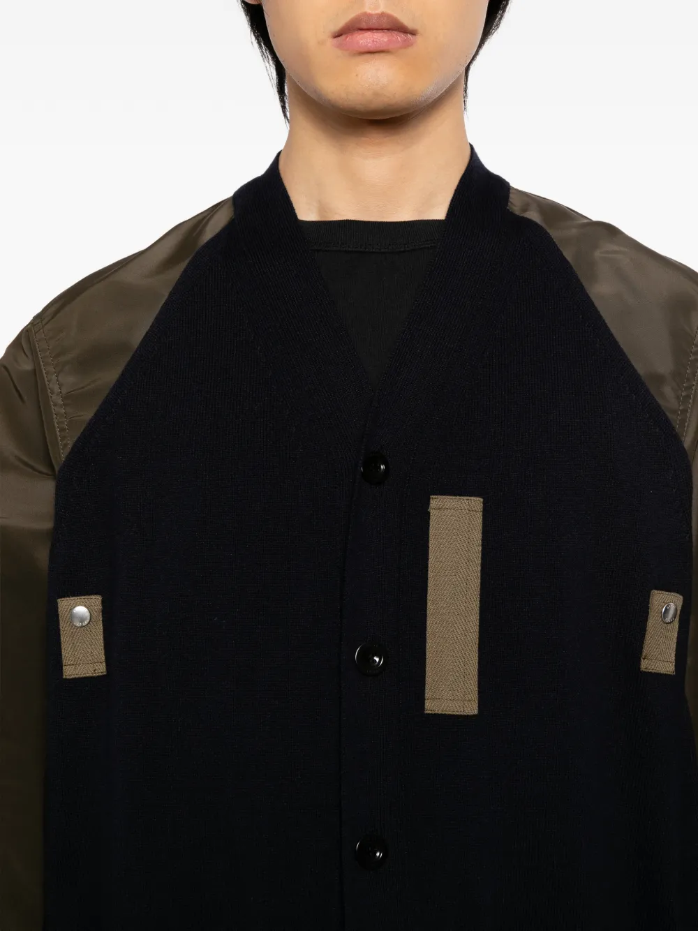 Buttoned Panelled Jacket