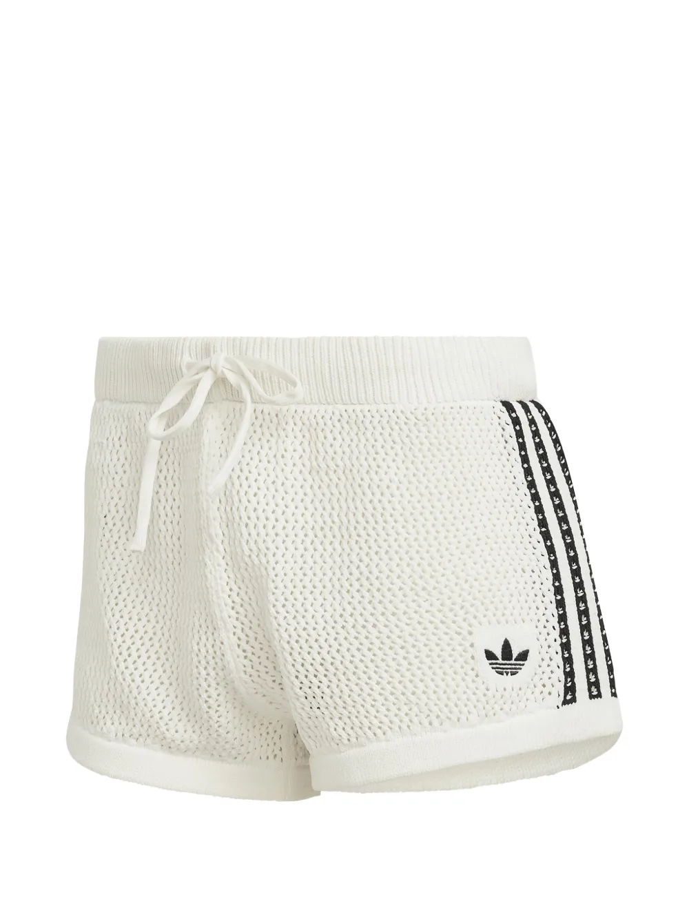 adidas crochet 3-Stripes shorts - Bianco