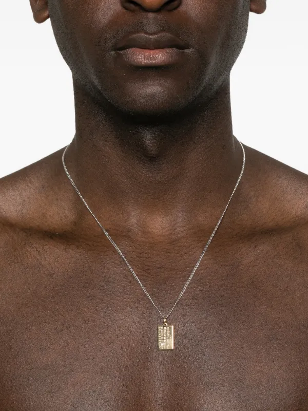 Maison Margiela ロゴペンダント ネックレス | ゴールドトーン