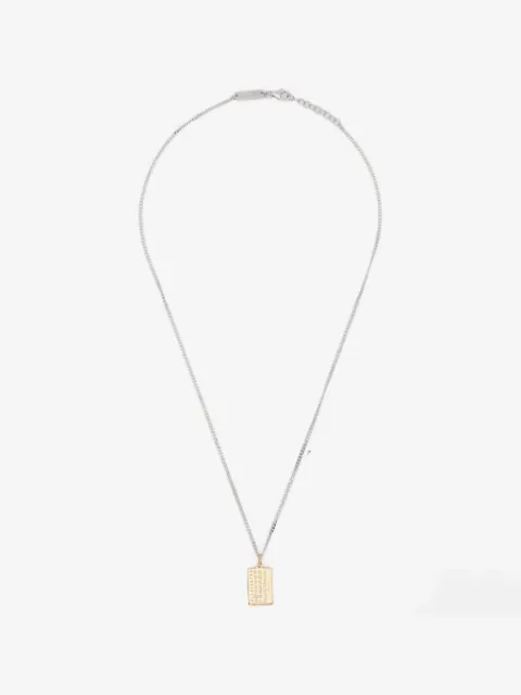 Maison Margiela Numeric diamond pendant necklace
