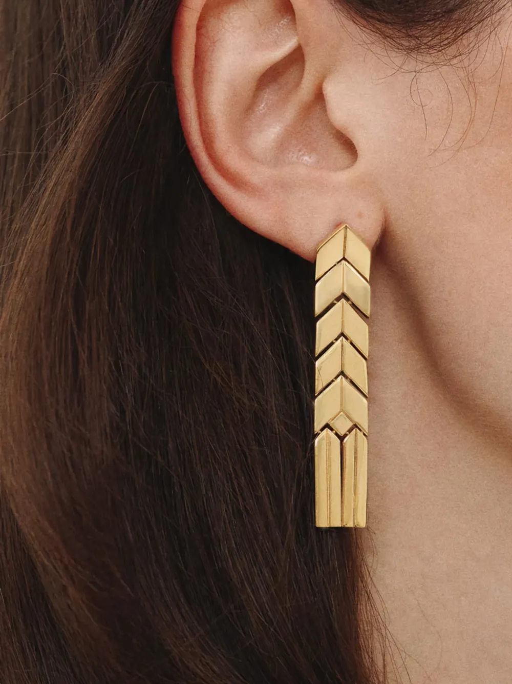Bevza flat spikelet earrings - Oro
