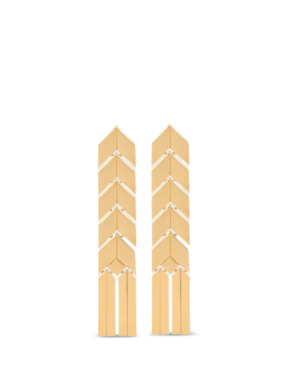 Bevza flat spikelet earrings - Oro