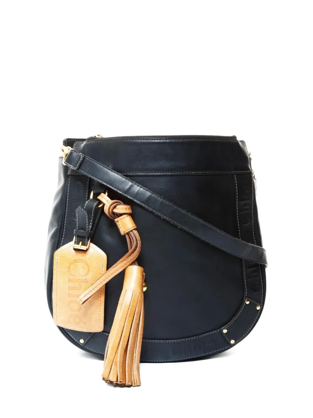 Chloé Pre-Owned 2000s Eden tassel leather cross body bag - Schwarz