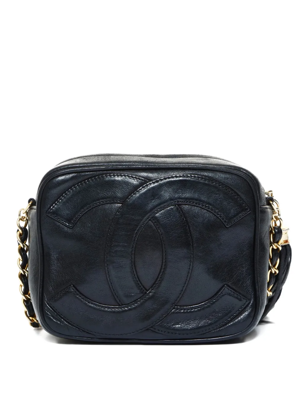 CHANEL Pre-Owned 1986-1988 tassel chain cross body bag - Nero