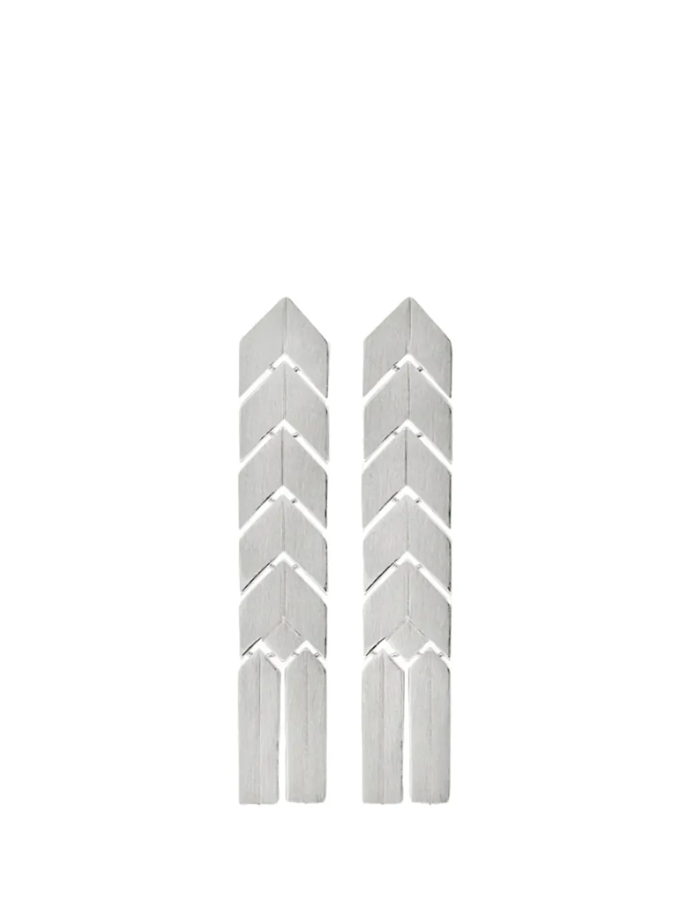 Bevza spikelet flat earrings - Argento