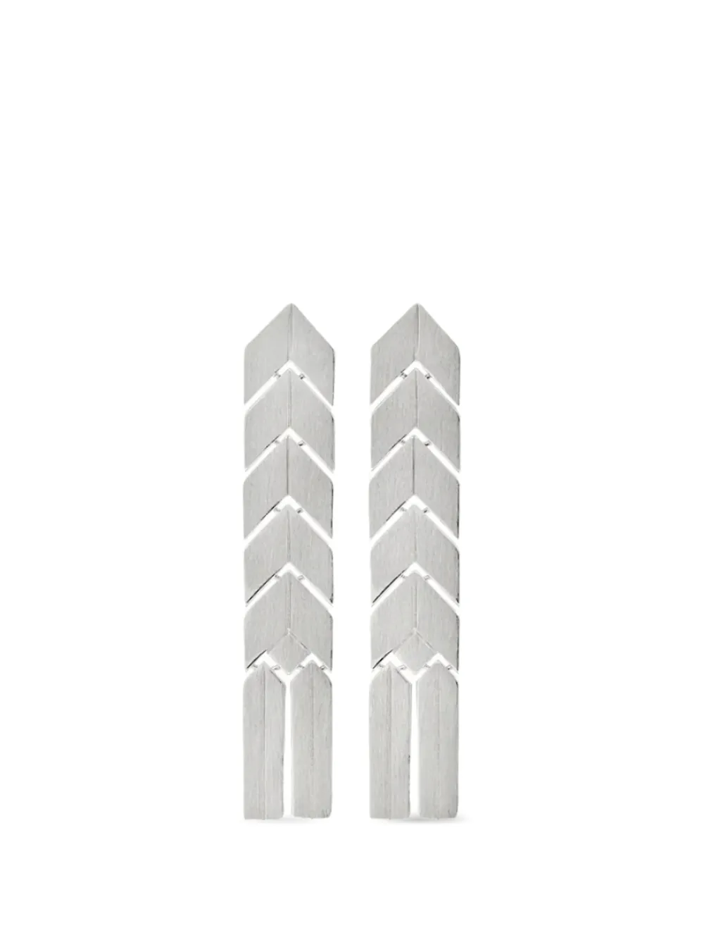 Bevza spikelet flat earrings - Argento