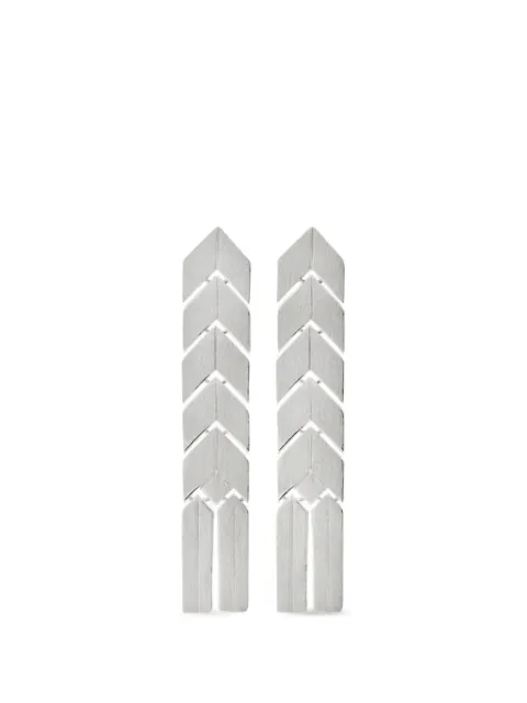 Bevza spikelet flat earrings