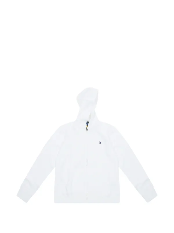 POLO RALPH LAUREN KIDS ロゴ ジップアップ パーカー | ホワイト 