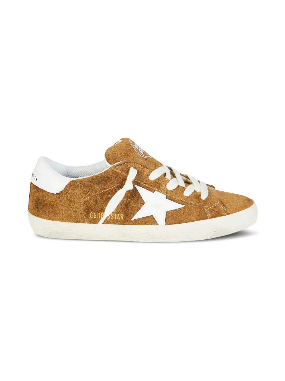 Golden Goose Kids star-applique suede sneakers - Bruin