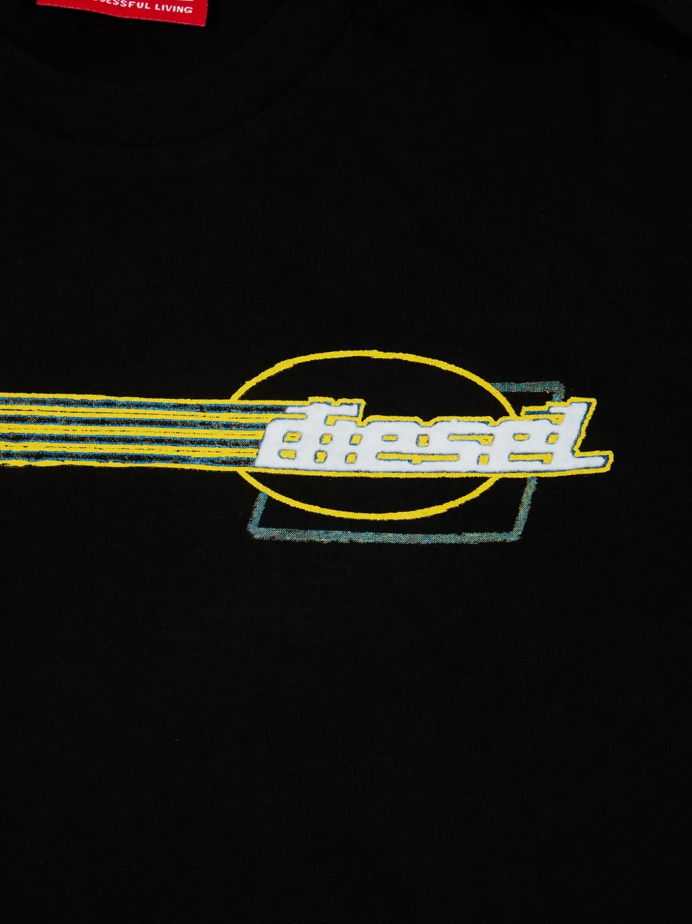 Diesel Kids T-shirt met logo Zwart