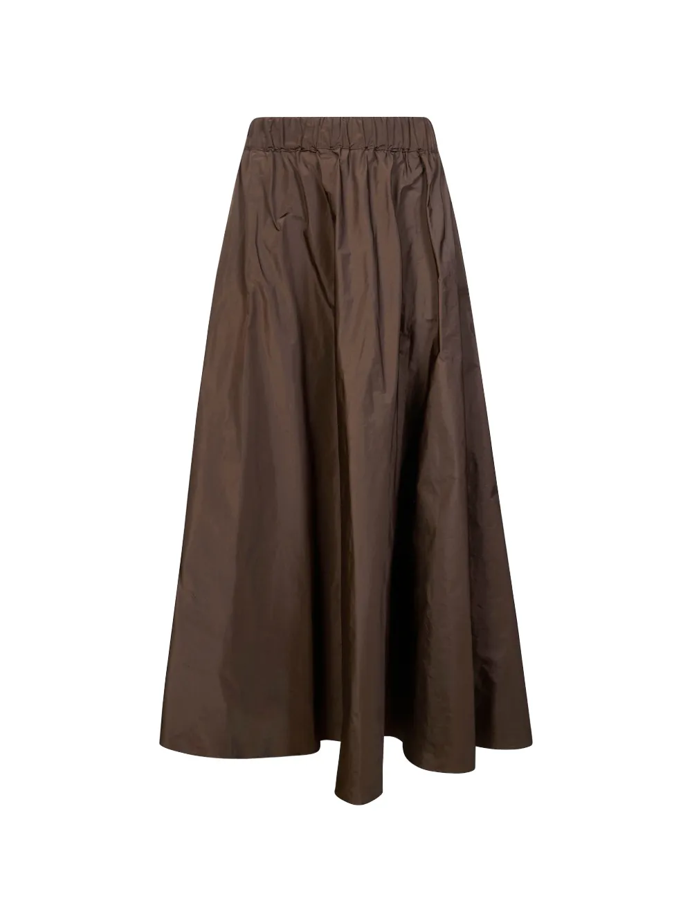 P.A.R.O.S.H. elastic-waistband midi skirt - Marrone