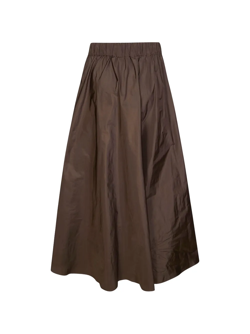 P.A.R.O.S.H. elastic-waistband midi skirt - Bruin