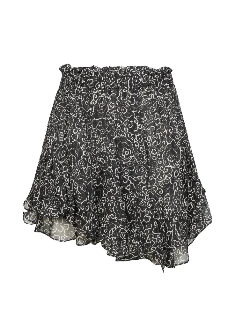 MARANT ÉTOILE ruffled floral shorts