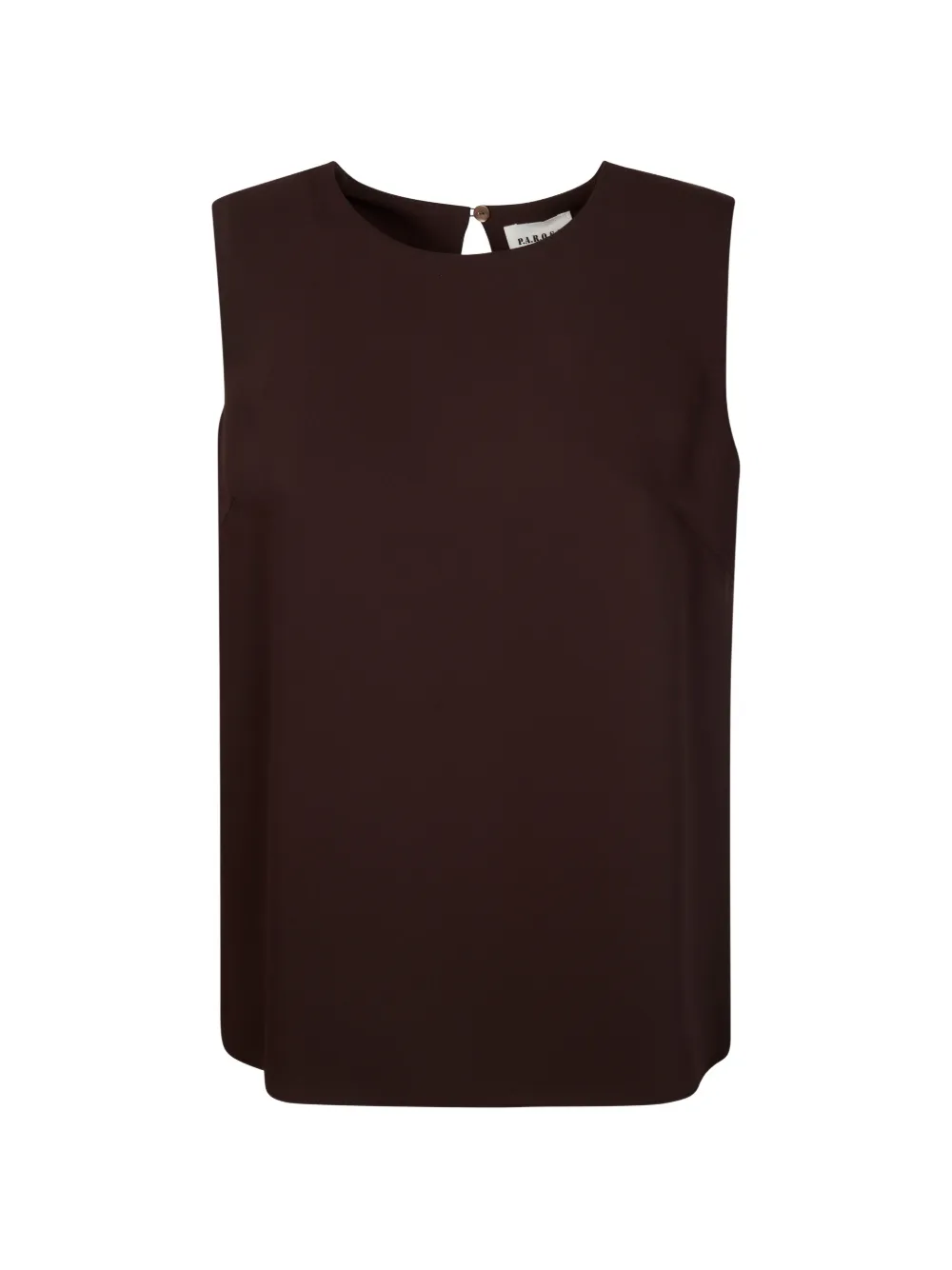 P.A.R.O.S.H. sleeveless blouse - Marrone