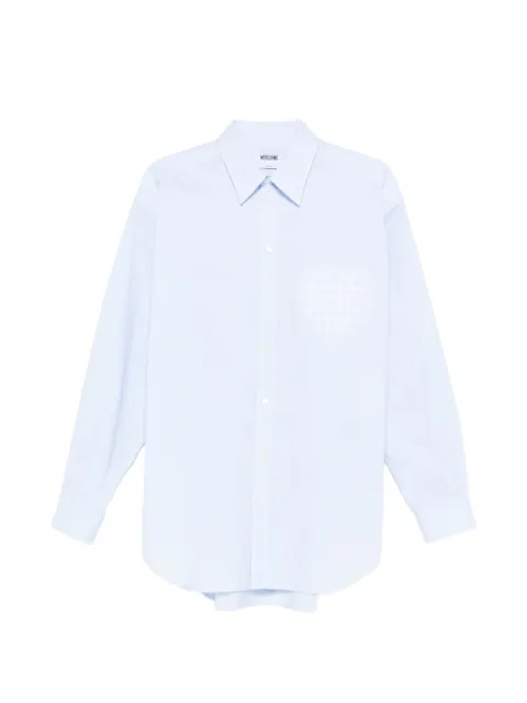 Moschino ternet skjorte med hjerte