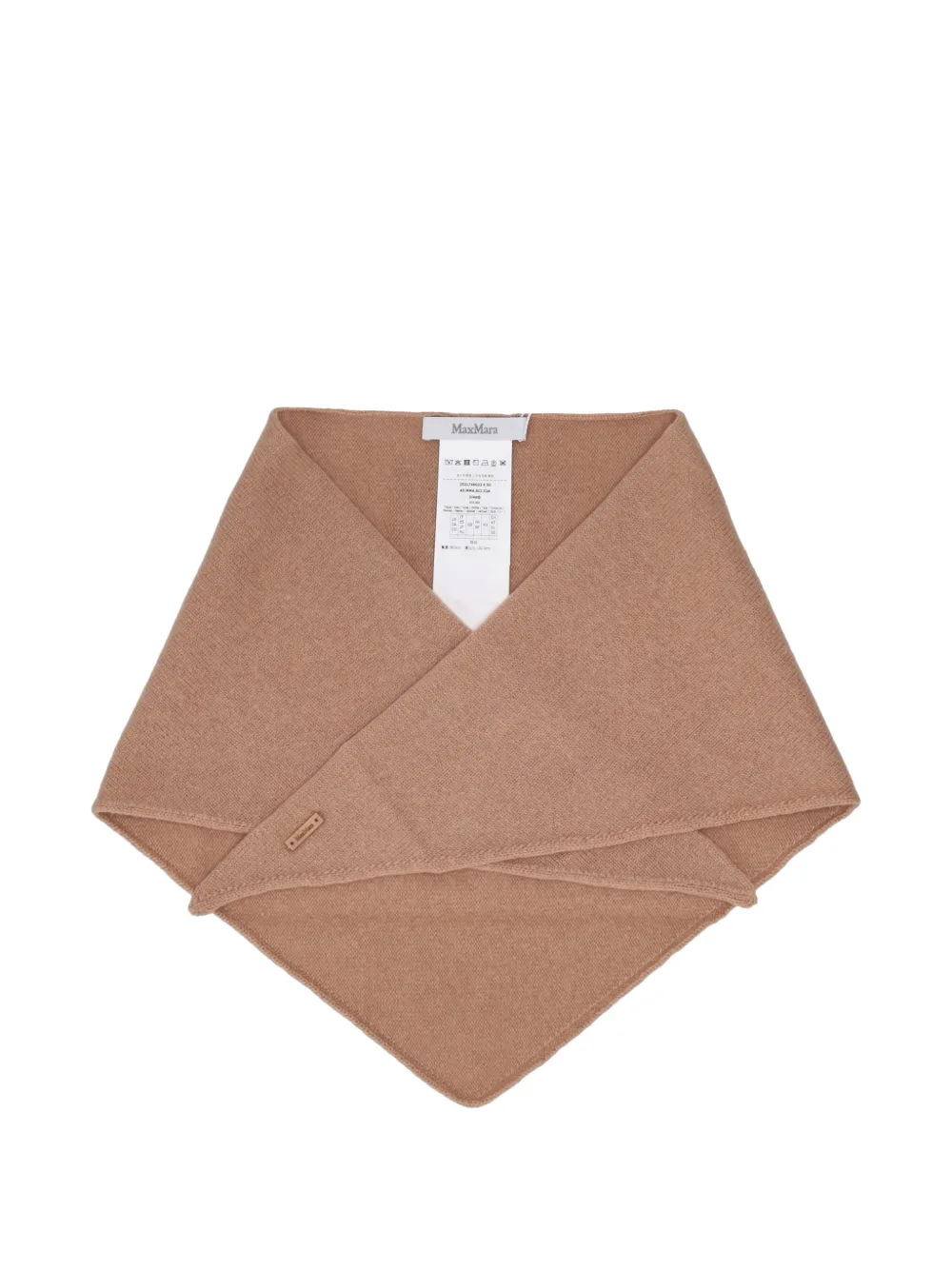 Max Mara Knit Scarf In Brown