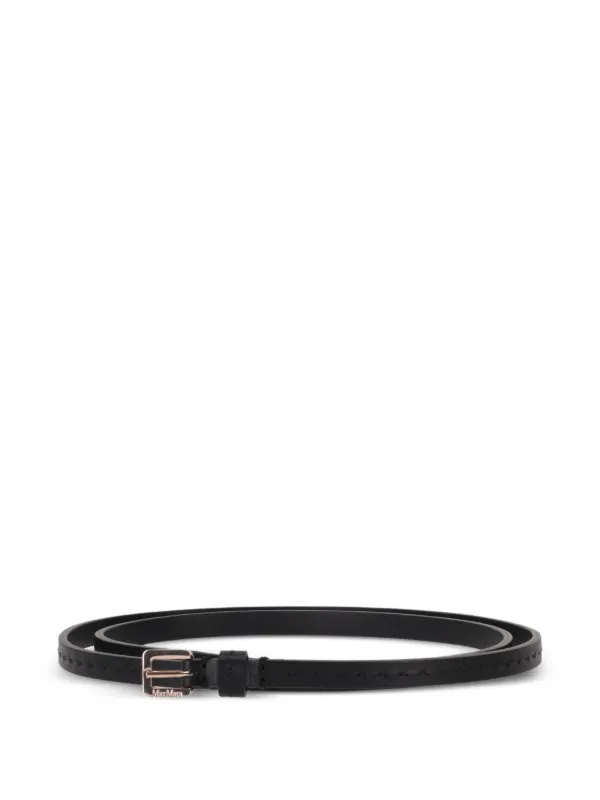 Max Mara Perforated Belt in Black