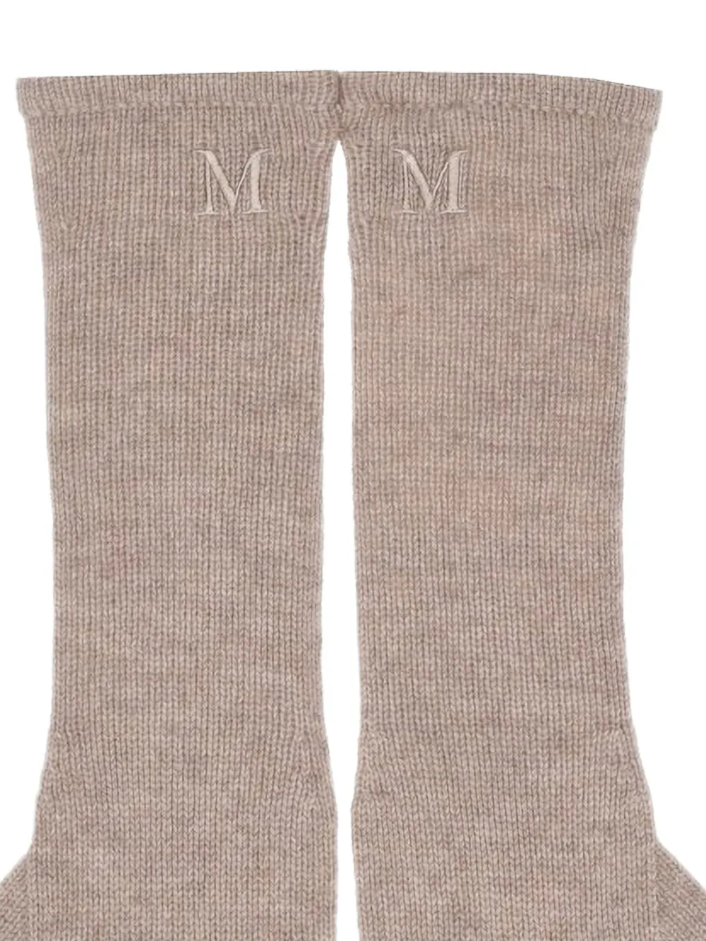  Max Mara Embroidered Gloves - Neutrals 