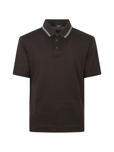 Herno tipped piqué polo shirt