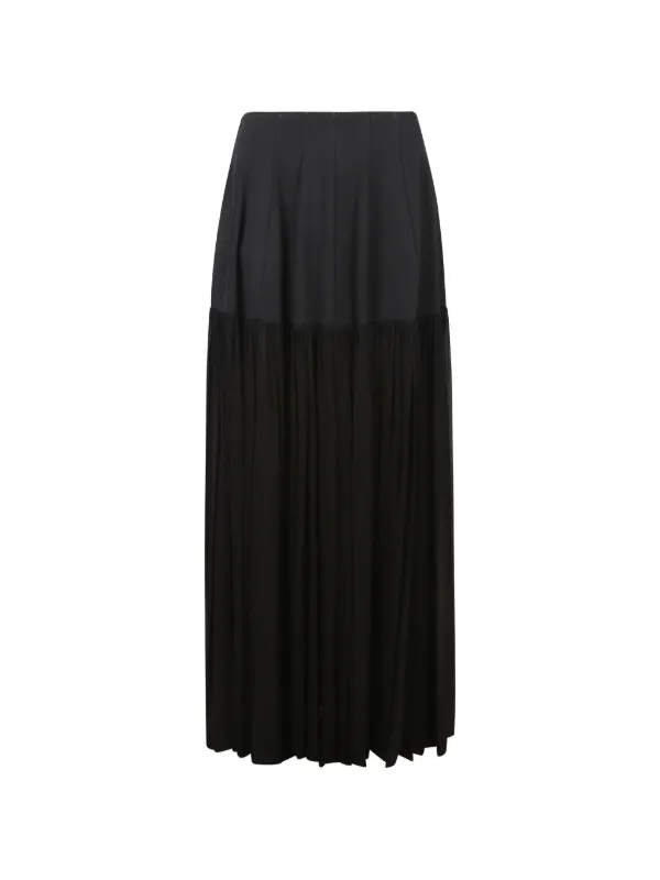 Simkhai Saryn Draped Jersey Skirt in Black