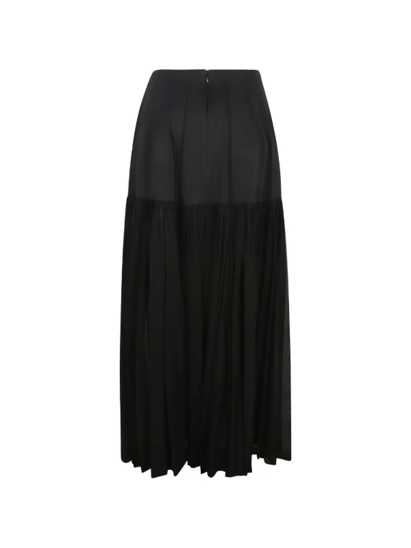 Simkhai Saryn Draped Jersey Skirt | Black | FARFETCH