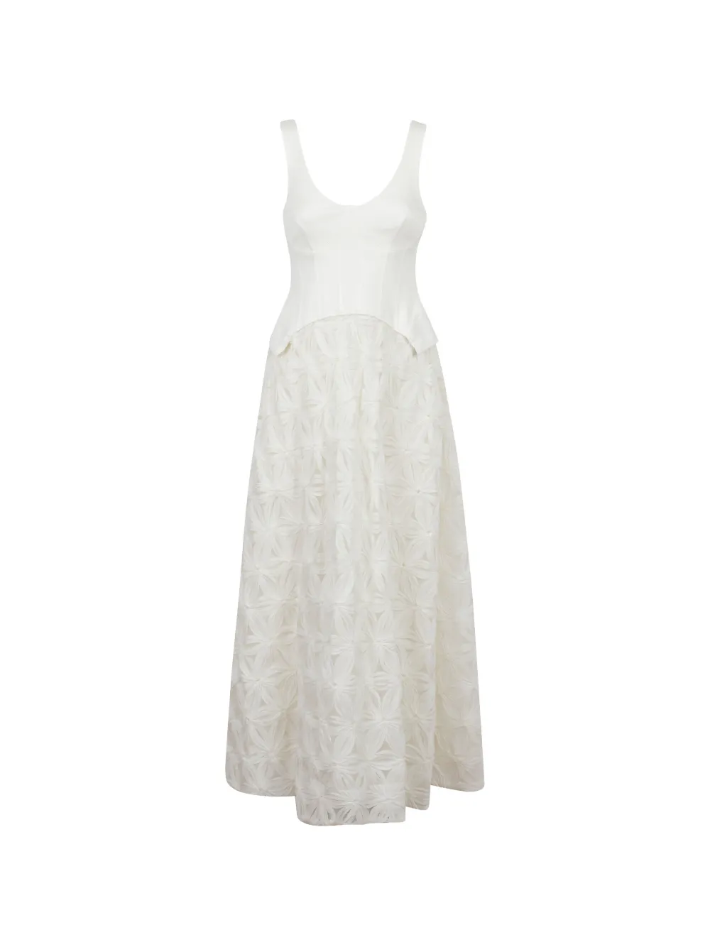 Simkhai corset-style midi dress - Bianco