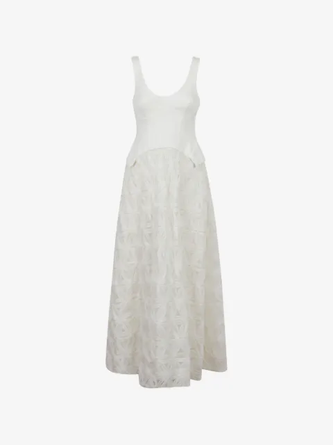 SIMKHAI  corset-style midi dress