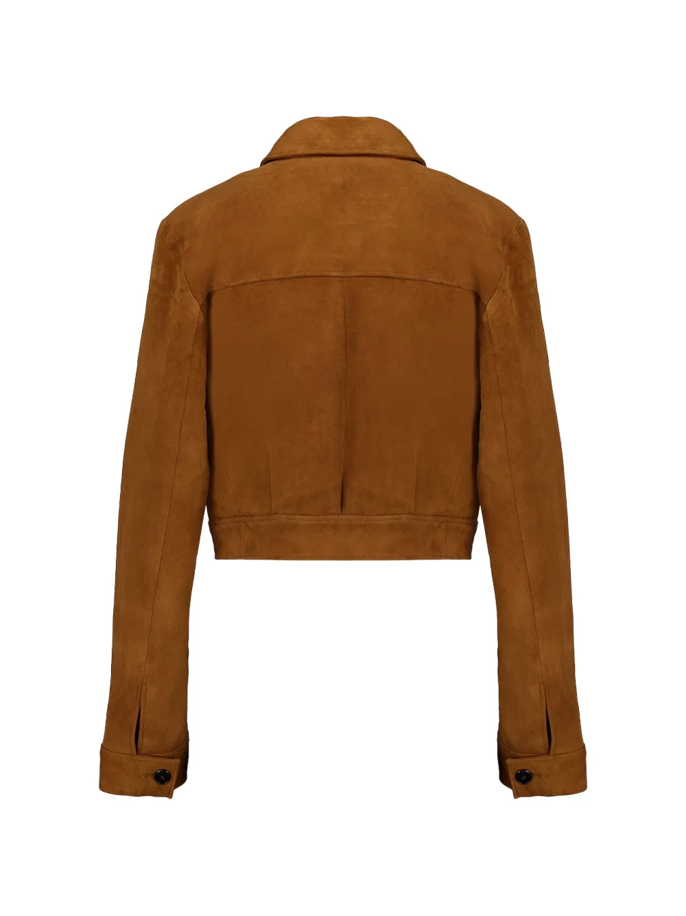  Stouls Leoncino Button-up Suede Jacket - Brown 