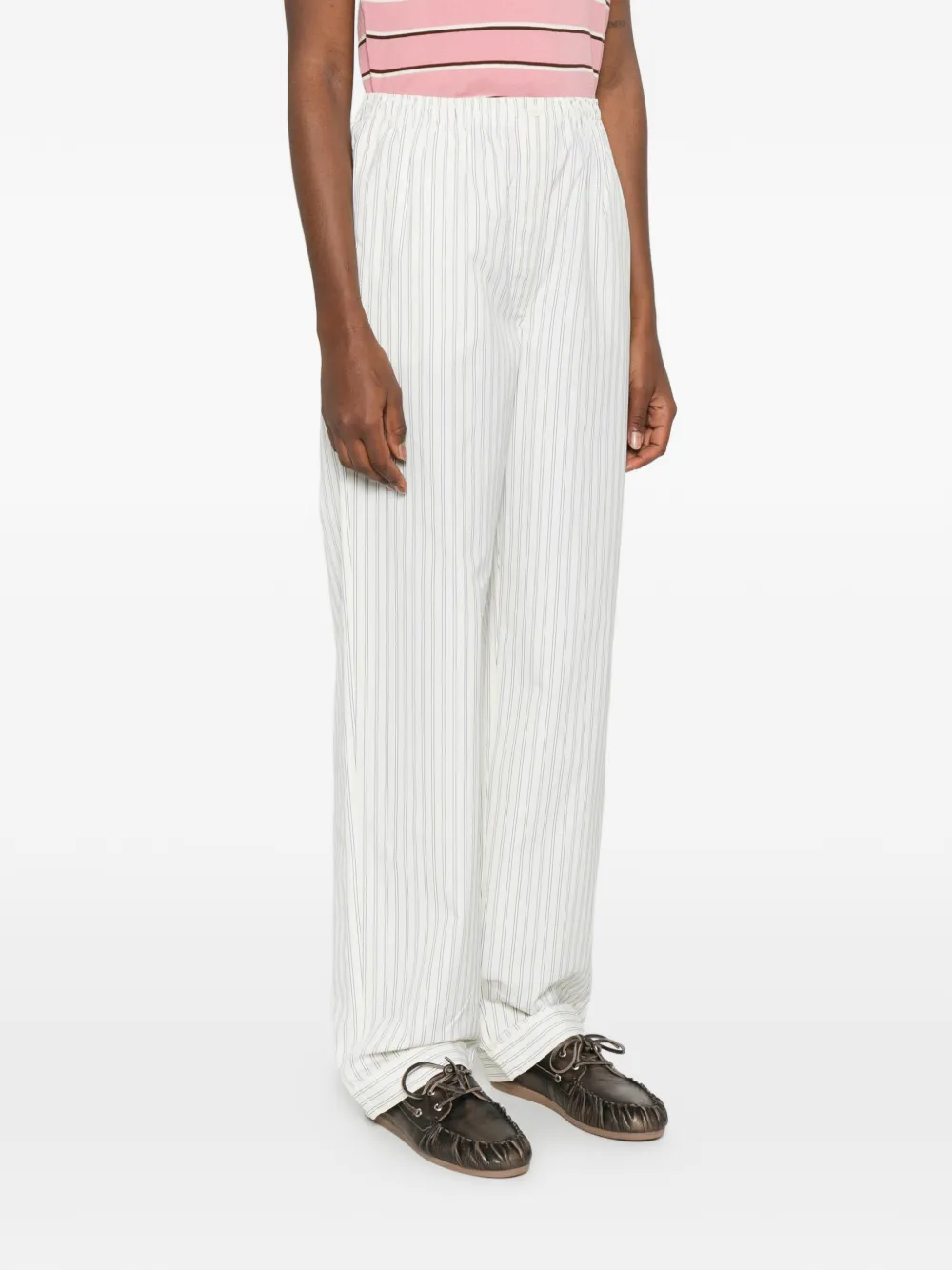  Miu Miu Striped Trousers - Neutrals 