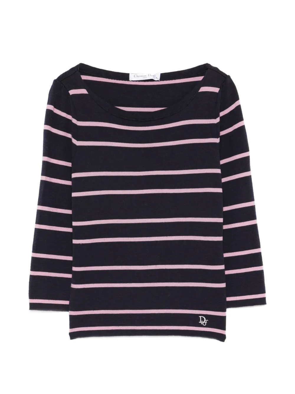 Christian Dior Pre-Owned 2010s striped-pattern top - Blu