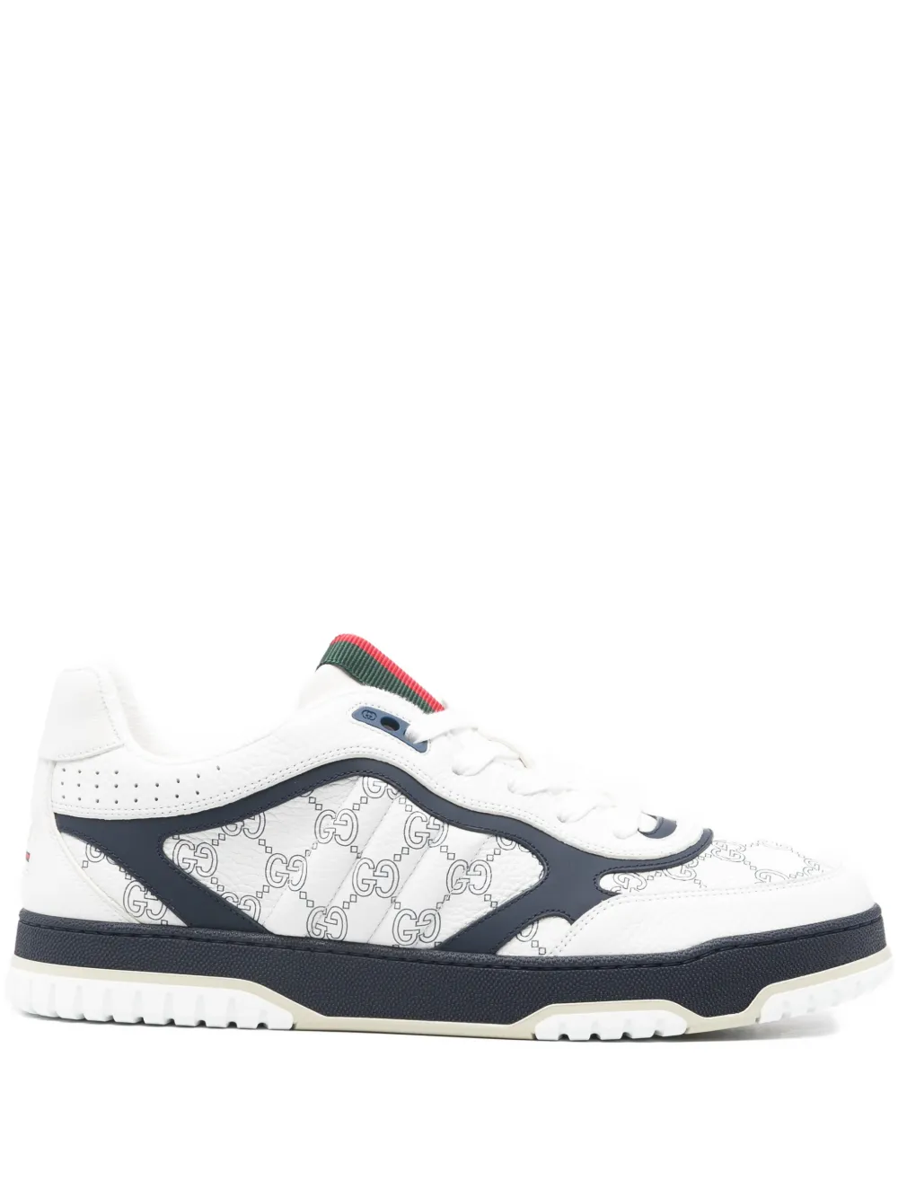 Gucci logo-pattern sneakers - White