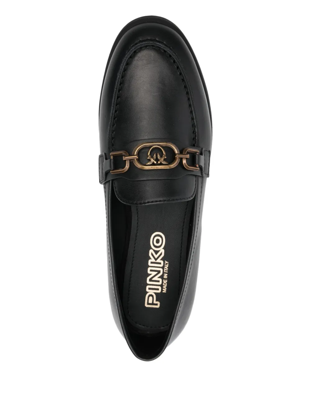 PINKO Naty 05 chain loafers Zwart