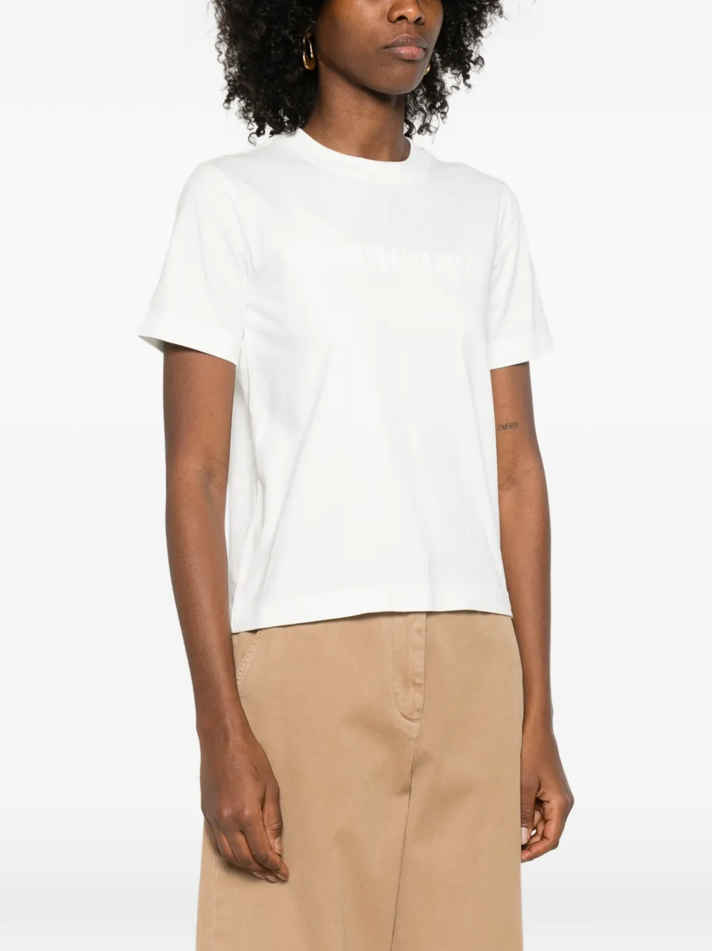  Burberry Embossed T-shirt - White 