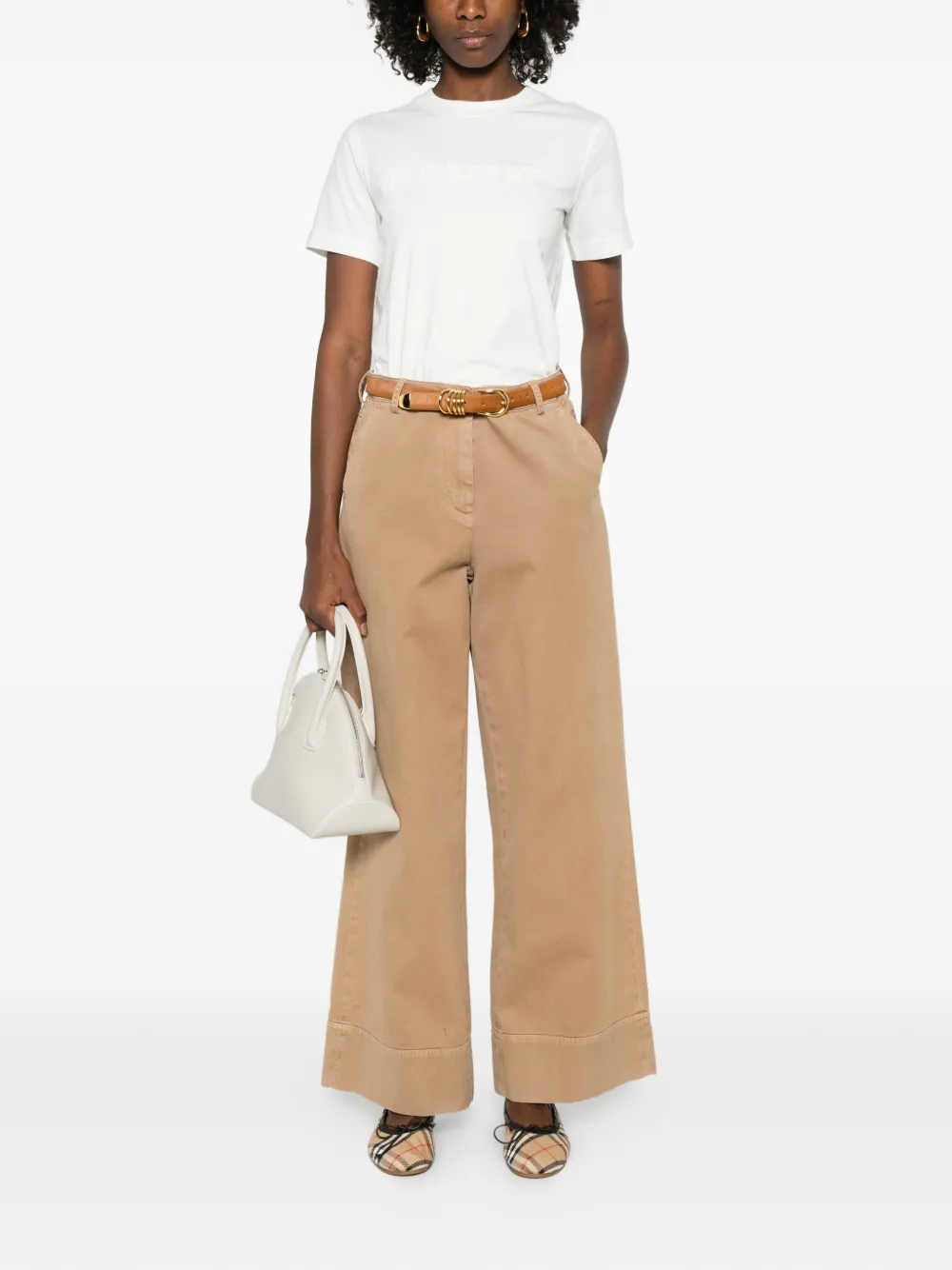  Burberry Embossed T-shirt - White 