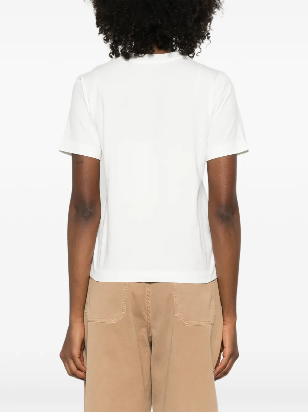 Burberry T-shirt met reliëf Wit