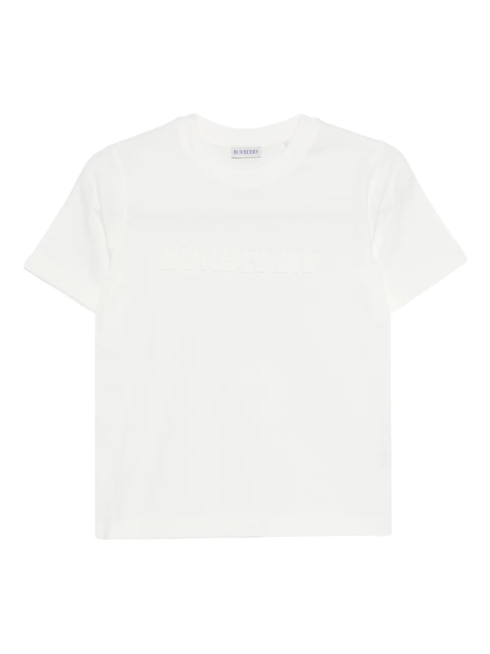 Burberry embossed T-shirt - Bianco