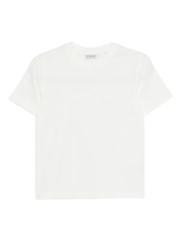 Burberry Embossed T-shirt in White