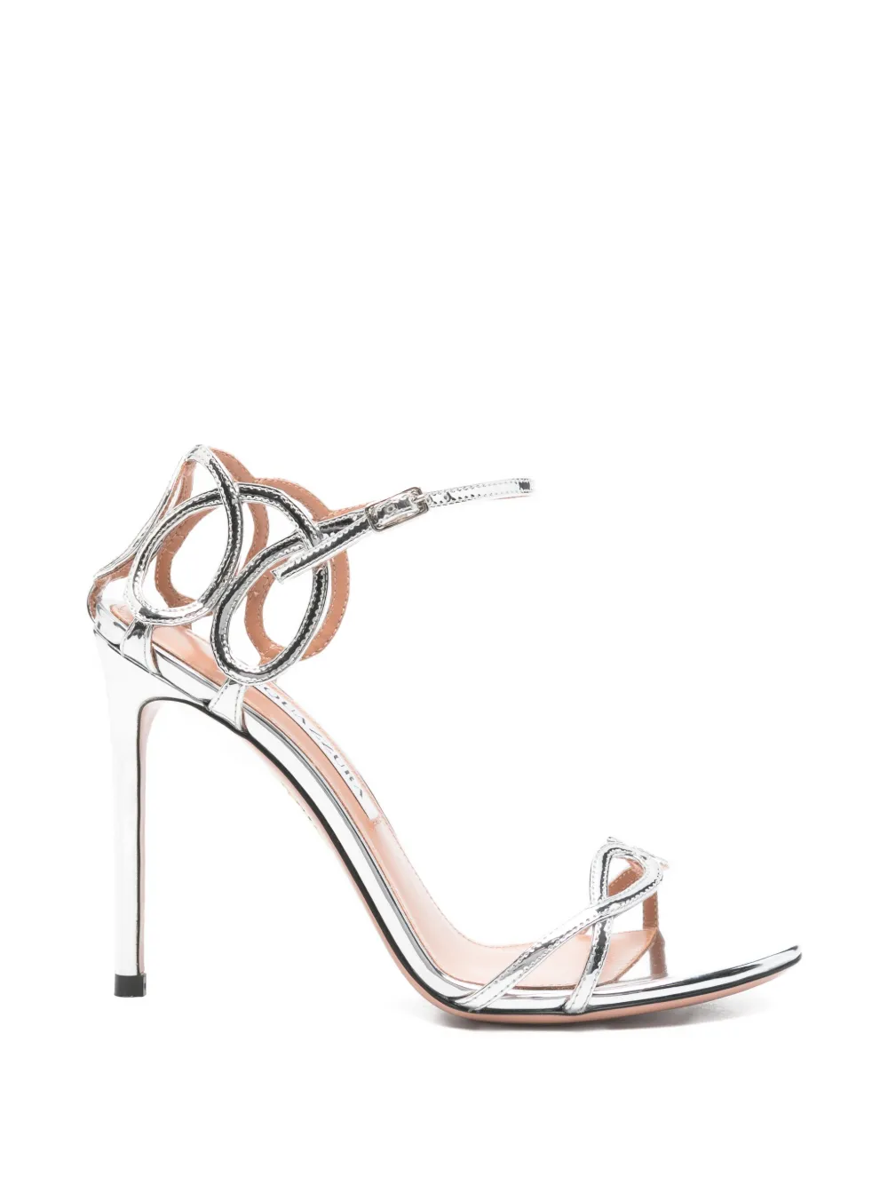 Aquazzura Hula cutout-strap sandals Zilver