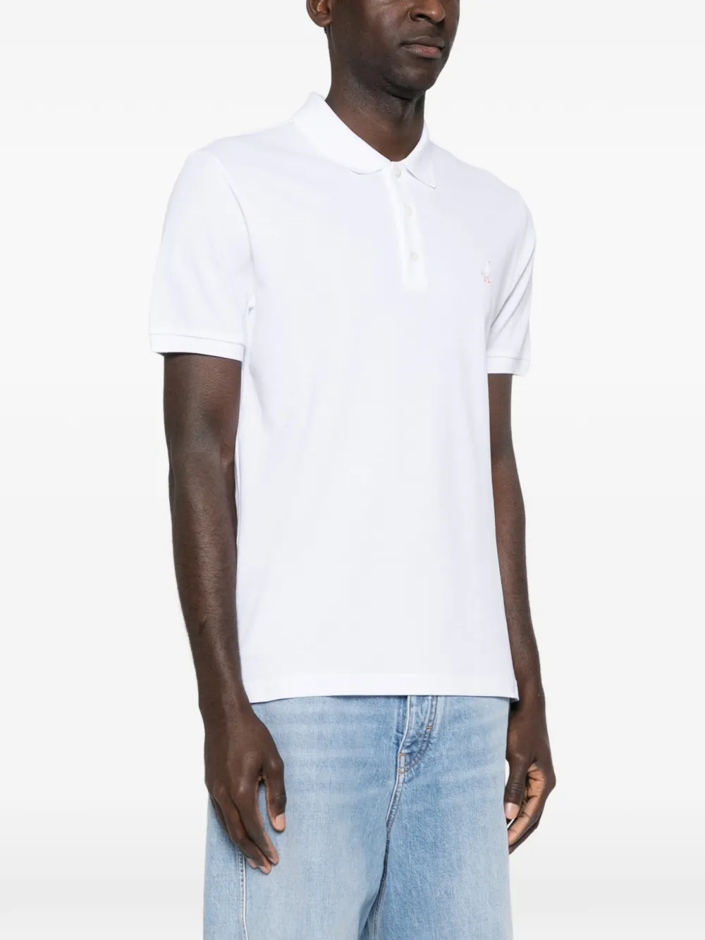 Moschino Poloshirt met dierenapplicatie Wit