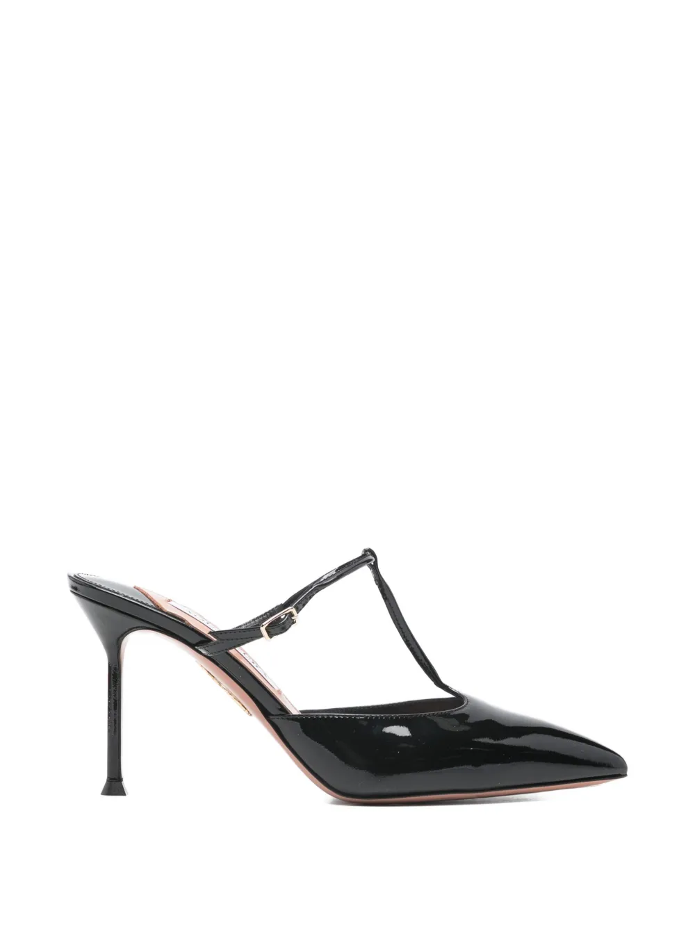 Aquazzura T-strap heeled mules Zwart