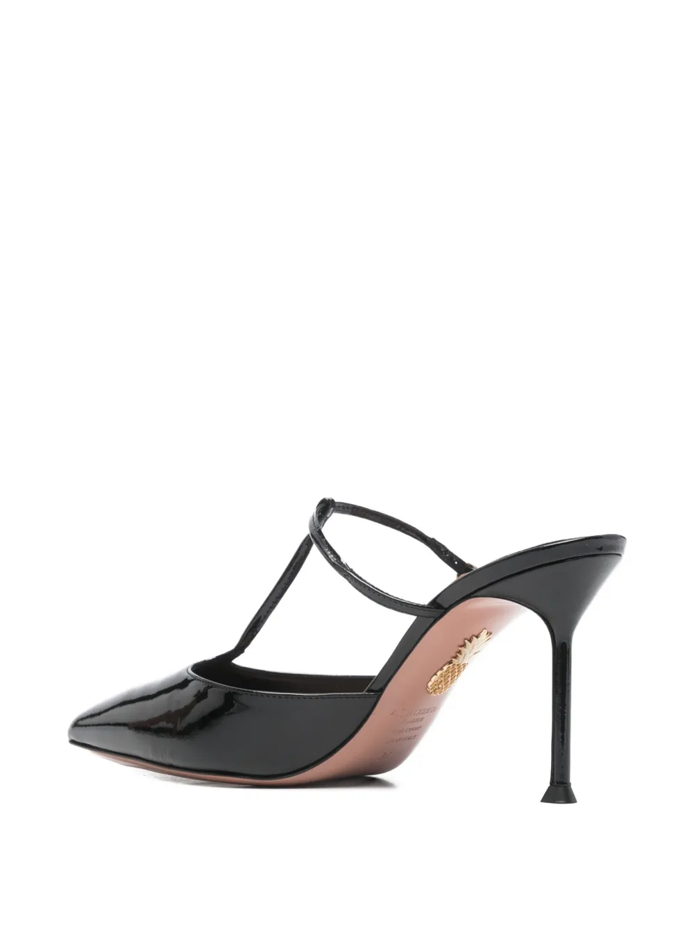 Aquazzura T-strap heeled mules Zwart